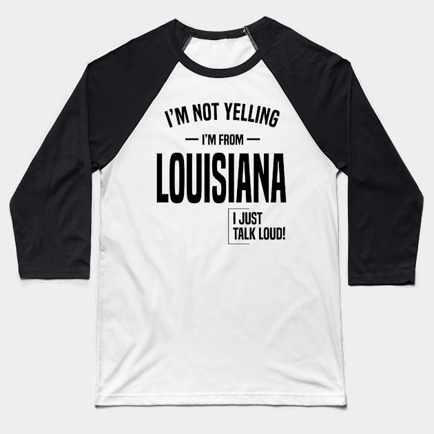 Louisiana in United States Baseball T-Shirt by C_ceconello